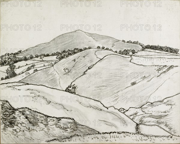 Cefn Bryn, 1933. Artist: Lucien Pissarro.