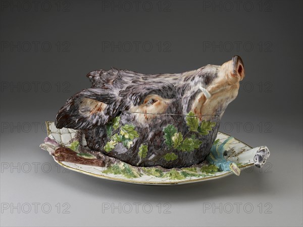 Boars Head Tureen, c1758. Artist: Joseph Willems.