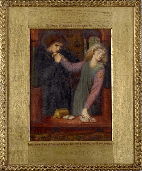 Hamlet and Ophelia, 1866. Artist: Dante Gabriel Rossetti.