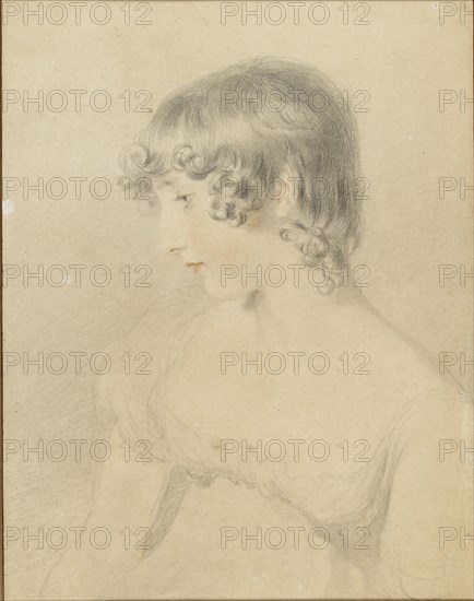 Bust portrait of Susan Bloxam, turned in profile to left, 1818. Artist: Thomas Lawrence.