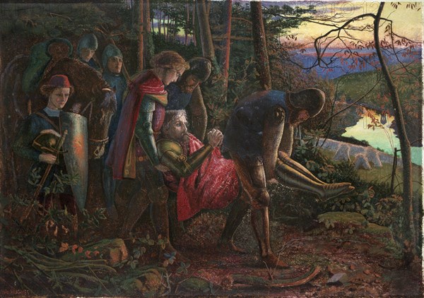 The Knight of the Sun, 1860-1861. Artist: Arthur Hughes.