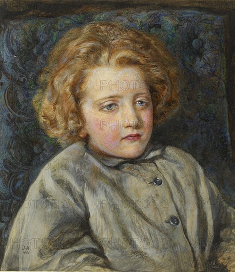 Portrait of Laura Theresa Epps (Lady Alma-Tadema) as a Child, 1860. Artist: John Brett.