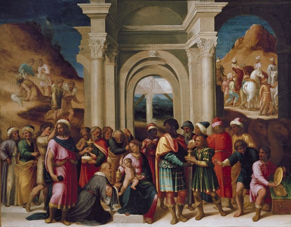 The Adoration of the Magi, c1530. Artist: Unknown.