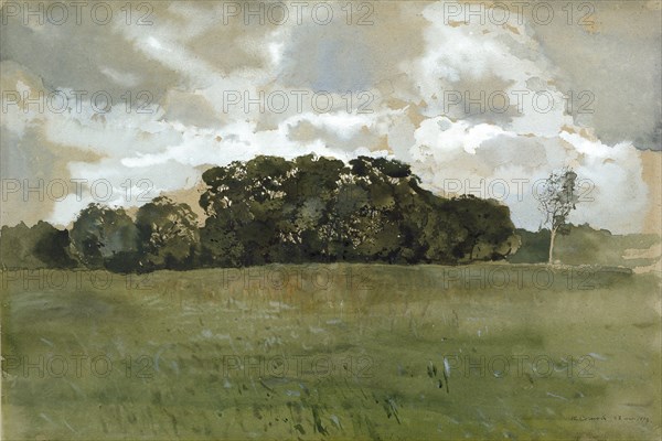 Landscape with grey Clouds, 1897. Artist: Konstantin Somov.