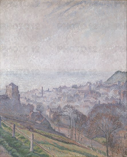 Hastings: Mist, Sun and Smoke, 1918. Artist: Lucien Pissarro.