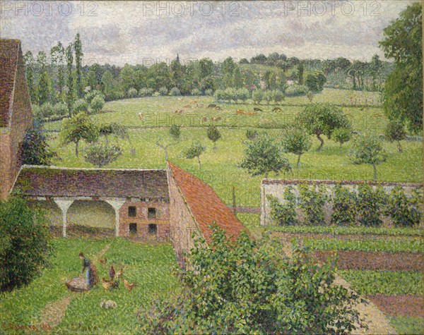 View from my Window, Eragny-sur-Epte, 1886-1888. Artist: Camille Pissarro.