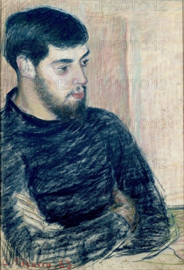 Portrait of Lucien Pissarro (1863-1944), 1883. Artist: Camille Pissarro.