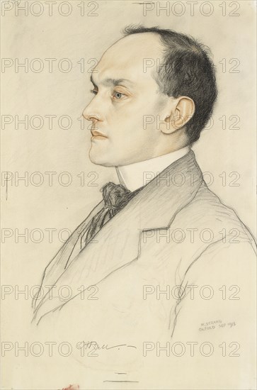 Portrait of Charles Francis Bell, 1913. Artist: William Strang.