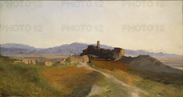 A View of Olevano, early 19th century. Artist: Unknown.