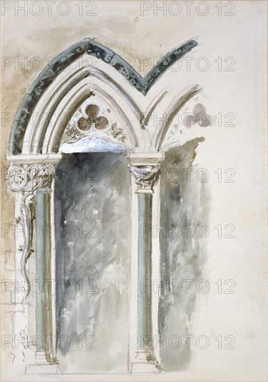 Design Studies for Capitals for the University Museum, Oxford, 19th century. Artist: John Ruskin.