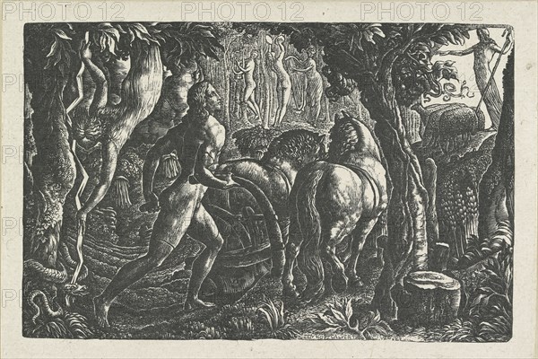 The Ploughman: Christian Ploughing the last furrow of life, 1827. Artist: Edward Calvert.