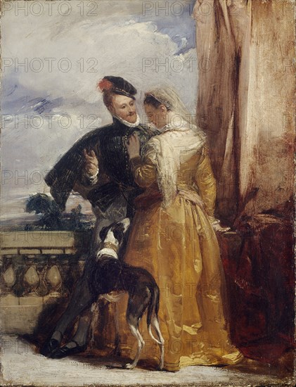 Amy Robsart and the Earl of Leicester, c1827. Artist: Richard Parkes Bonington.