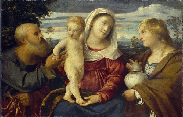 The Holy Family with St Mary Magdalen