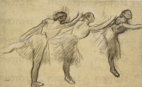 Three Studies of a Ballerina, late 19th century. Artist: Edgar Degas.