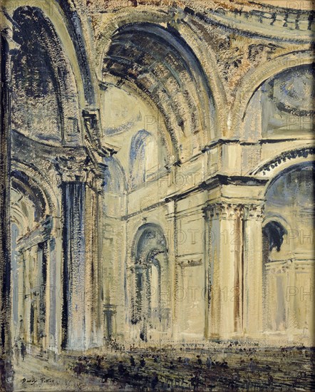 Interior of St Paul's Cathedral, c1910 Artist: JF Barry Pittar.