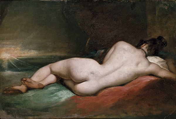 Nude Woman reclining, early 19th century. Artist: William Etty.