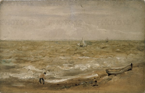 Beach Scene, early 19th century. Artist: Thomas Churchyard.