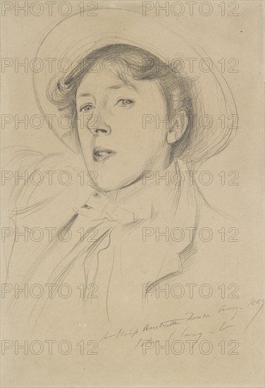 Portrait of Vernon Lee, 1889. Artist: John Singer Sargent.