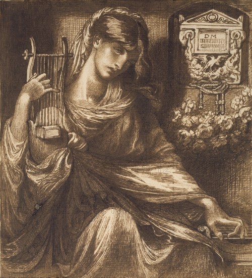 The Roman Widow, c1870s. Artist: Dante Gabriel Rossetti.