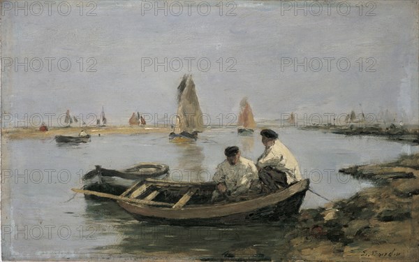 The Estuary, mid 19th century. Artist: Eugene Louis Boudin.