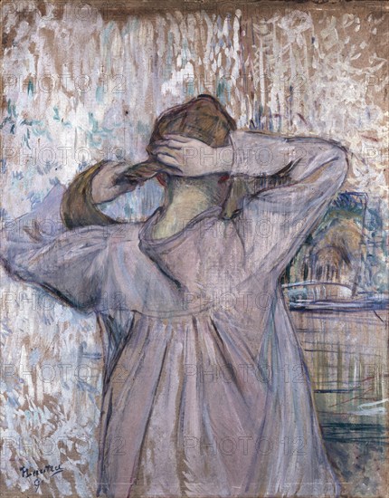 La toilette (Celle qui se peigne), 1891. Artist: Henri de Toulouse-Lautrec.