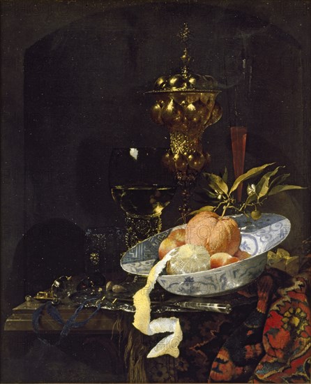 Still Life with an oriental Rug, early 1660s. Artist: Willem Kalf.