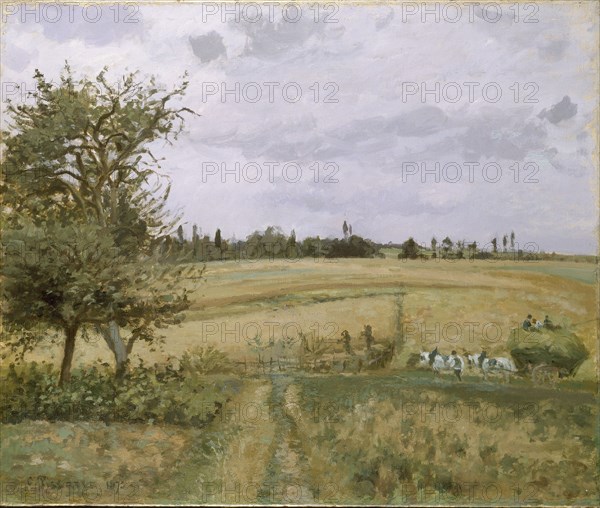 Landscape at Pontoise, 1872. Artist: Camille Pissarro.