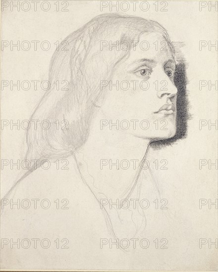 Portrait of Miss Ruth Herbert, Probably 1858. Artist: Dante Gabriel Rossetti.