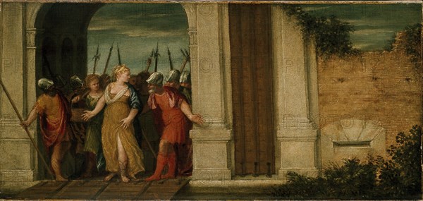Judith leaving Bethulia, c16th century. Artist: Unknown.