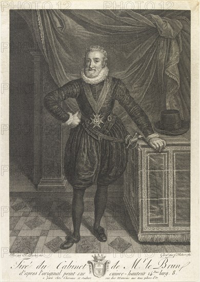 Portrait of Henri IV, c1760s. Artist: Antoine de Marcenay Ghuy.