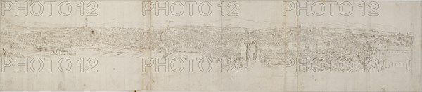 Panoramic View of Rome from Monte Janiculus, c1550s. Artist: Anthonis van den Wyngaerde.
