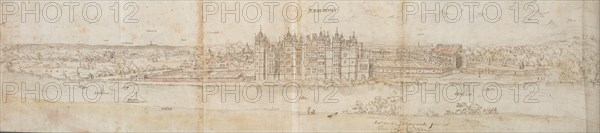 Richmond Palace from across the Thames, 1562. Artist: Anthonis van den Wyngaerde.