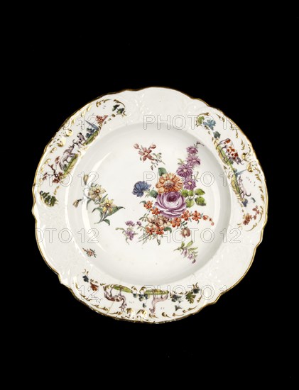 Soup plate, c1755-1760. Artist: Unknown.