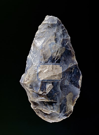 Handaxe, Lower Palaeolithic Period (Western Europe), c800,000-c200,000BC. Artist: Unknown.