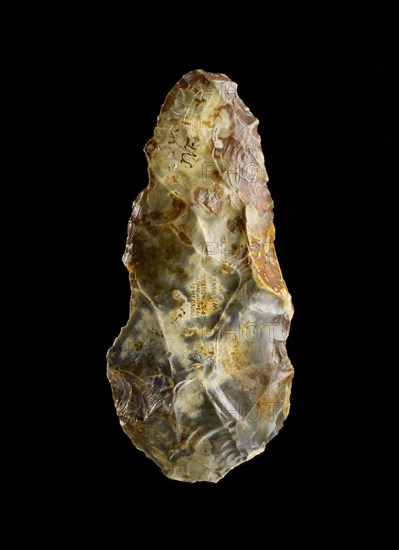 Handaxe, Lower Palaeolithic Period (Western Europe), c800,000-c200,000BC. Artist: Unknown.