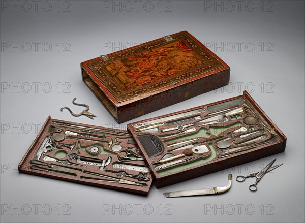 Tool kit depicting the Holy Family, c1830. Artist: Unknown.