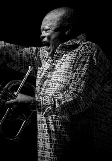 Hugh Masekela, 2009. Artist: Alan John Ainsworth.