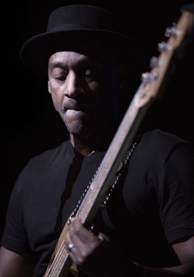 Marcus Miller, 2017. Artist: Alan John Ainsworth.