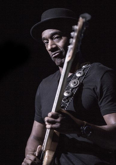 Marcus Miller, 2017. Artist: Alan John Ainsworth.