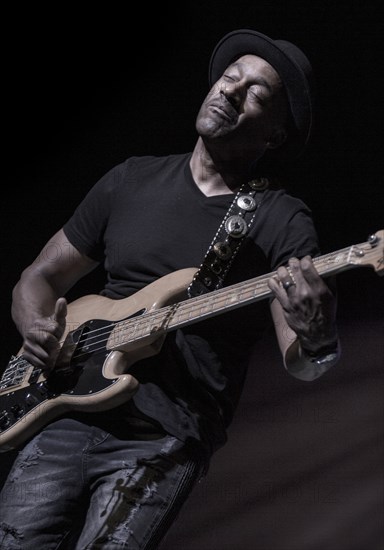 Marcus Miller, 2017. Artist: Alan John Ainsworth.