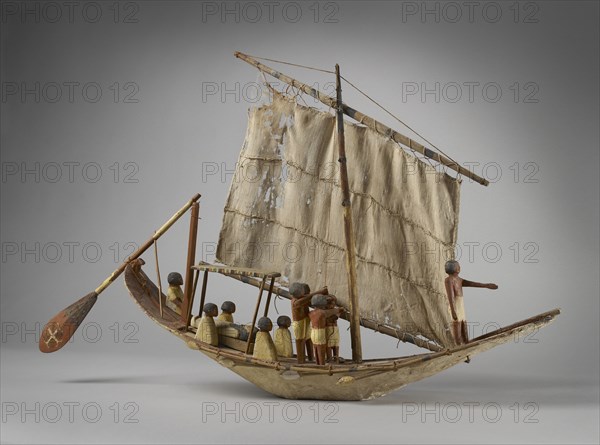 Model of a boat, Middle Kingdom, c1975- 1640 BC. Artist: Unknown.