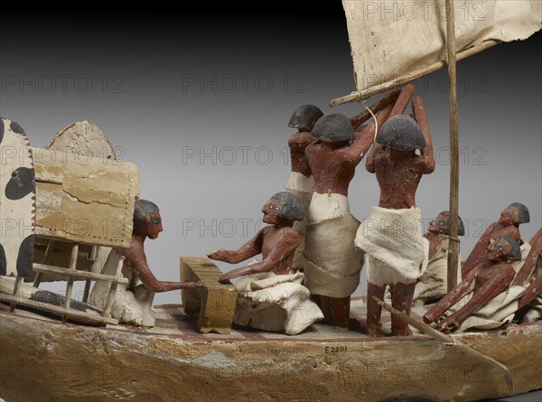 Model of boat, IXth - XIth Dynasty, c2125 -c1940 BC. Artist: Unknown.