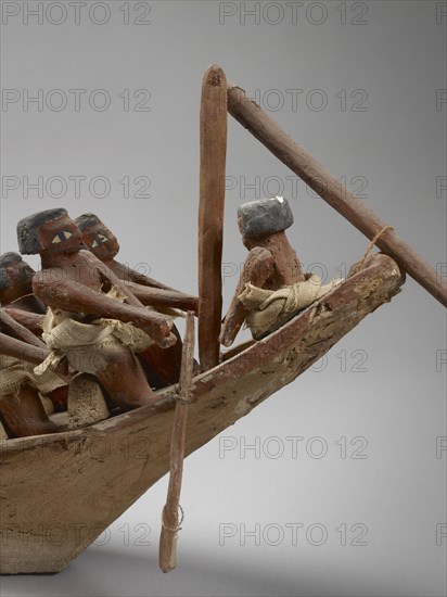 Model boat, IXth Dynasty, c2125 - c2080 BC. Artist: Unknown.