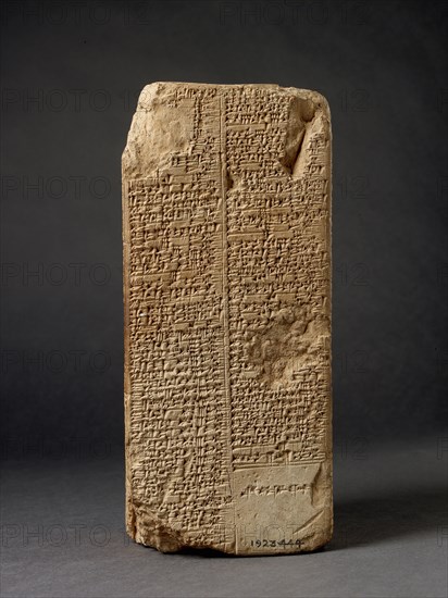 Sumerian King List Prism, Isin-Larsa period, c2004BC-c1595 BC. Artist: Unknown.