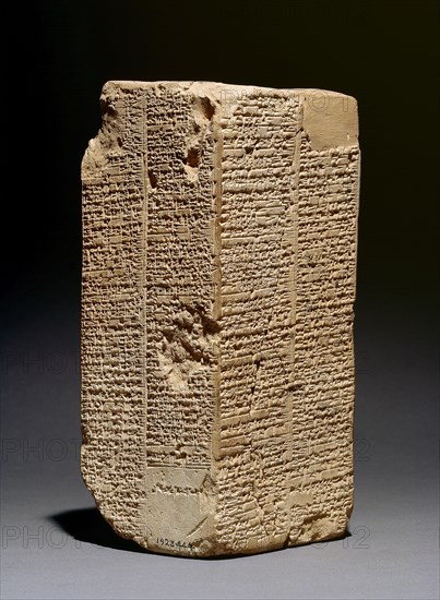 Sumerian King List Prism, Isin-Larsa period, c2004BC-c1595 BC. Artist: Unknown.