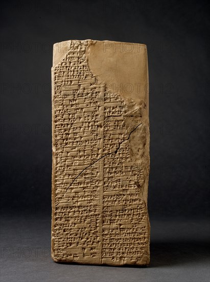 Sumerian King List Prism, Isin-Larsa period, c2004BC-c1595 BC. Artist: Unknown.