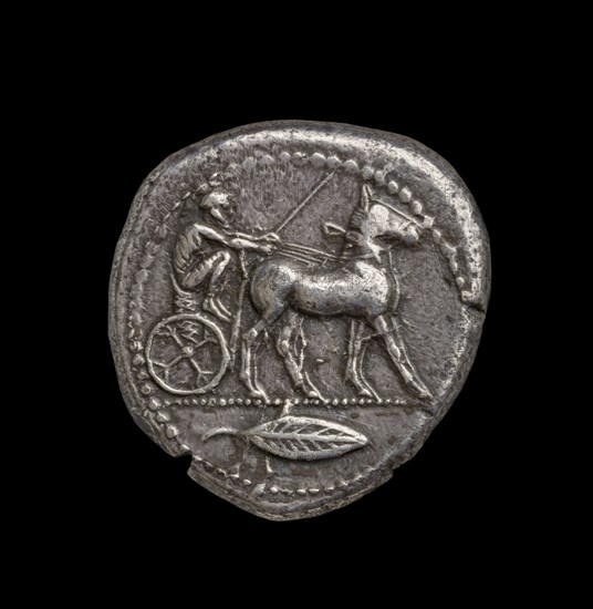 Ancient Greek silver coin, 480 BC. Artist: Unknown.