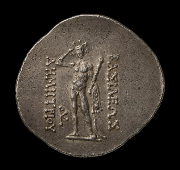 Indo-Greek Coin, 200-180 BC. Artist: Unknown.