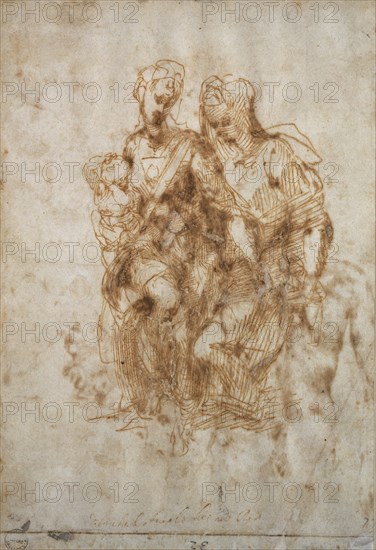 The Virgin and Child with St Anne, c1500-1520. Artist: Raphael.