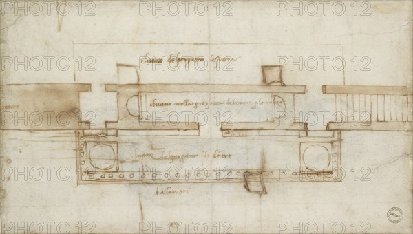 Design for a Relic Chamber, c1490-1560. Artist: Michelangelo Buonarroti.